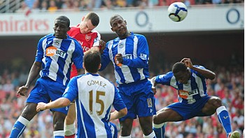 Thomas Vermaelen, Wigan, Arsenal