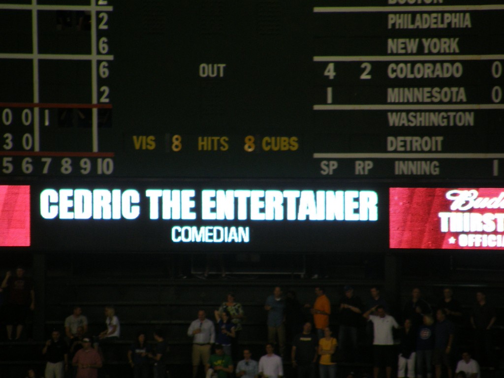 Cedric the Entertainer: Athletics at Cubs