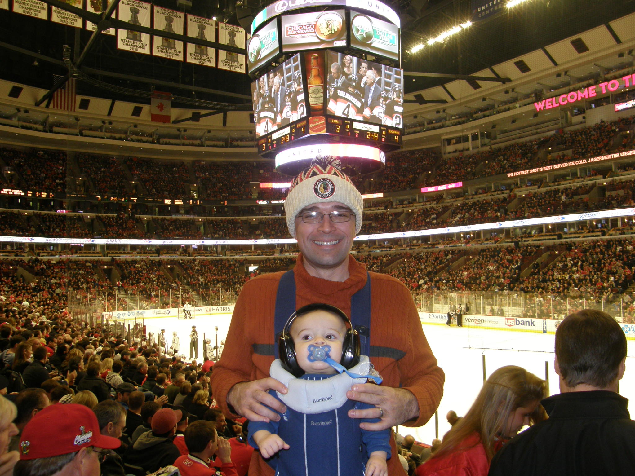 Ultimate Sports Baby attends First NHL Game