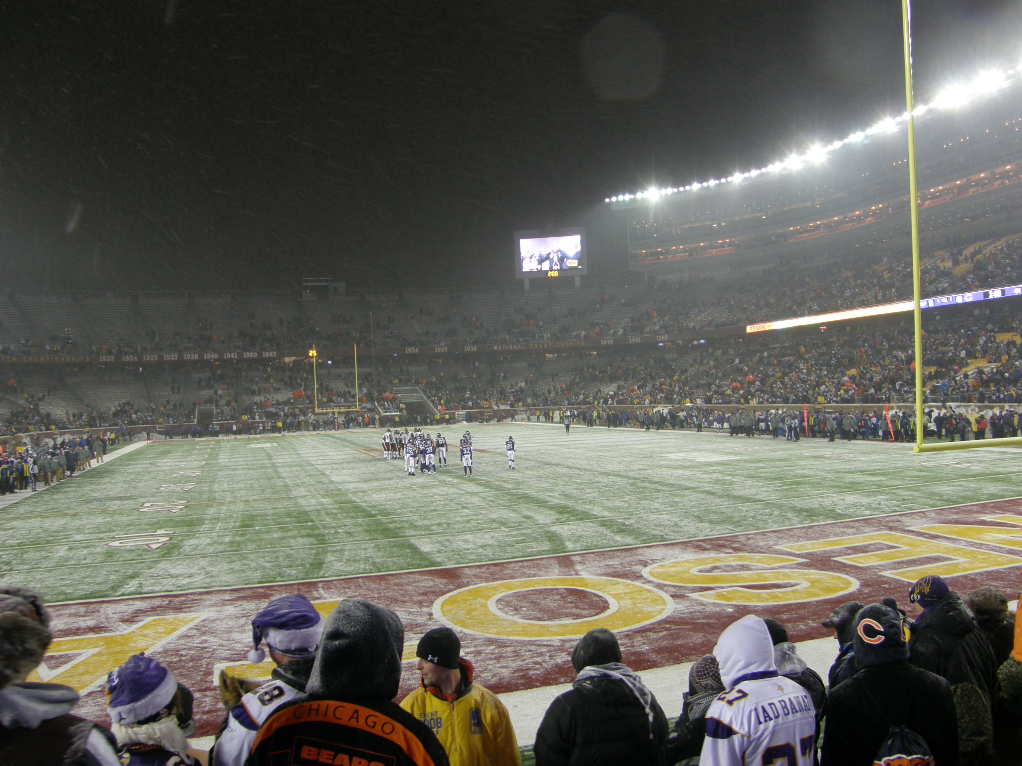 MNF at TCF Bank Stadium: Bears at Vikings